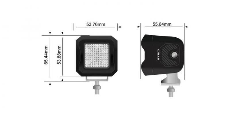 Preview: STEDI G1 Black FLOOD Work LED